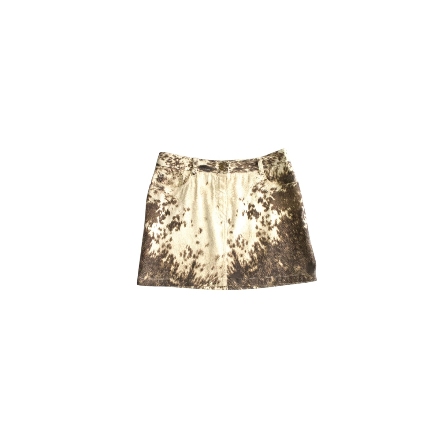 Vintage rare 1999 Roberto Cavalli Horse Print mini skirt