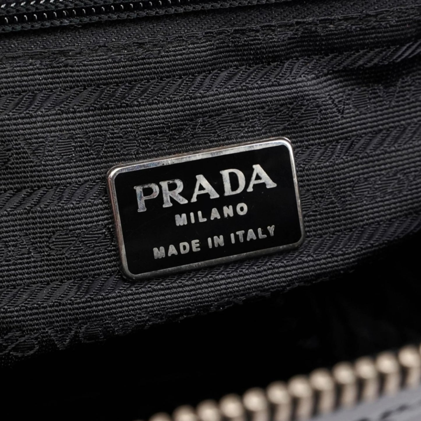 Vintage Prada Spazzolato tote black leather bag as seen on Carolyn Bessette Kennedy