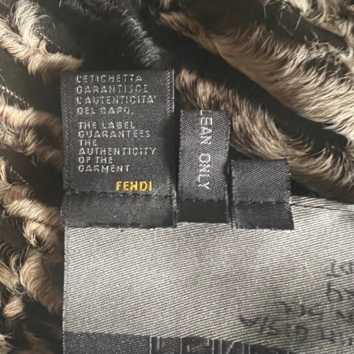 Vintage Fendi runway fur coat collectors piece FW07