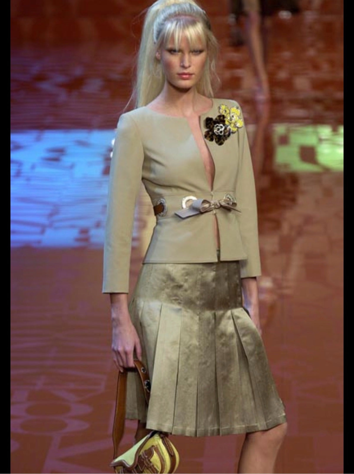 Vintage Valentino brown runway 2005 blazer