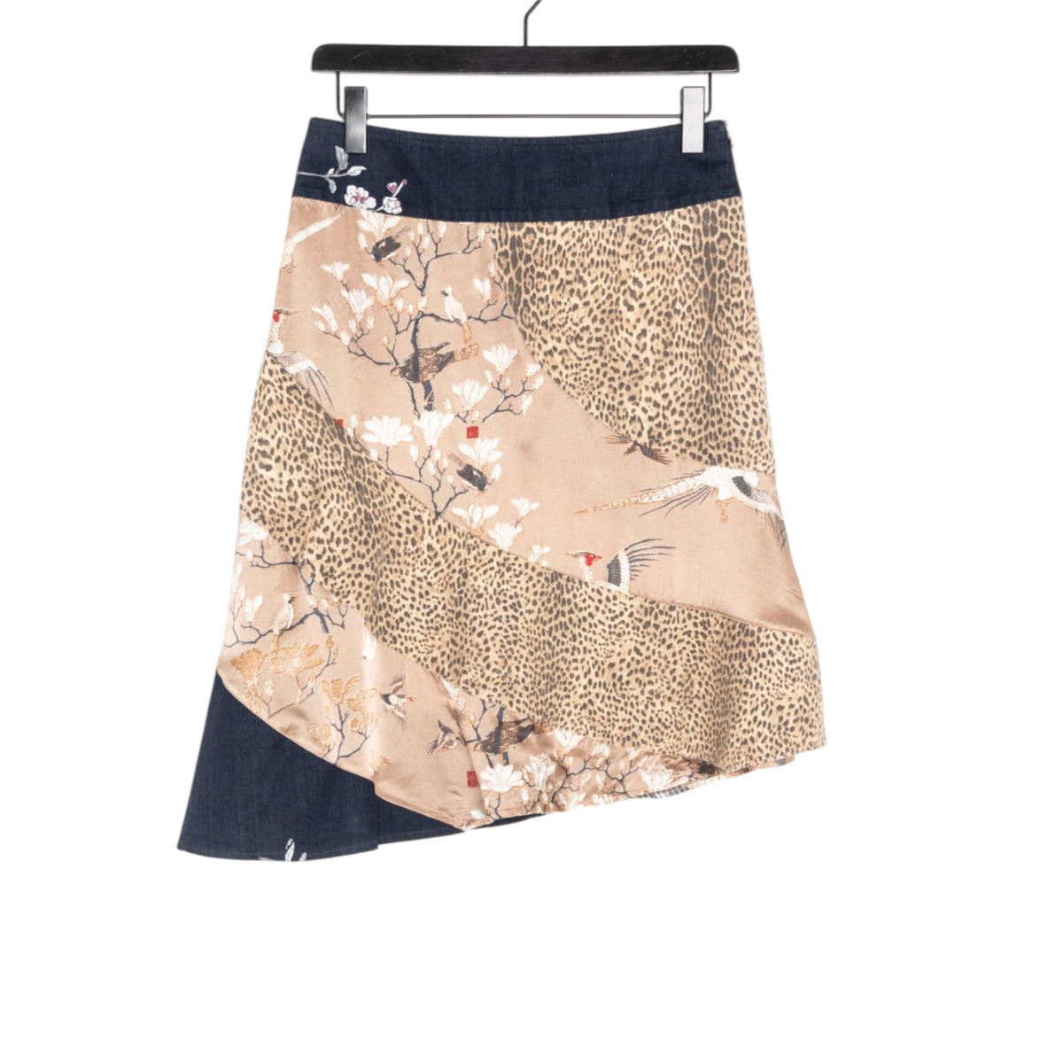 Vintage Cavalli Japanese inspired animal print skirt