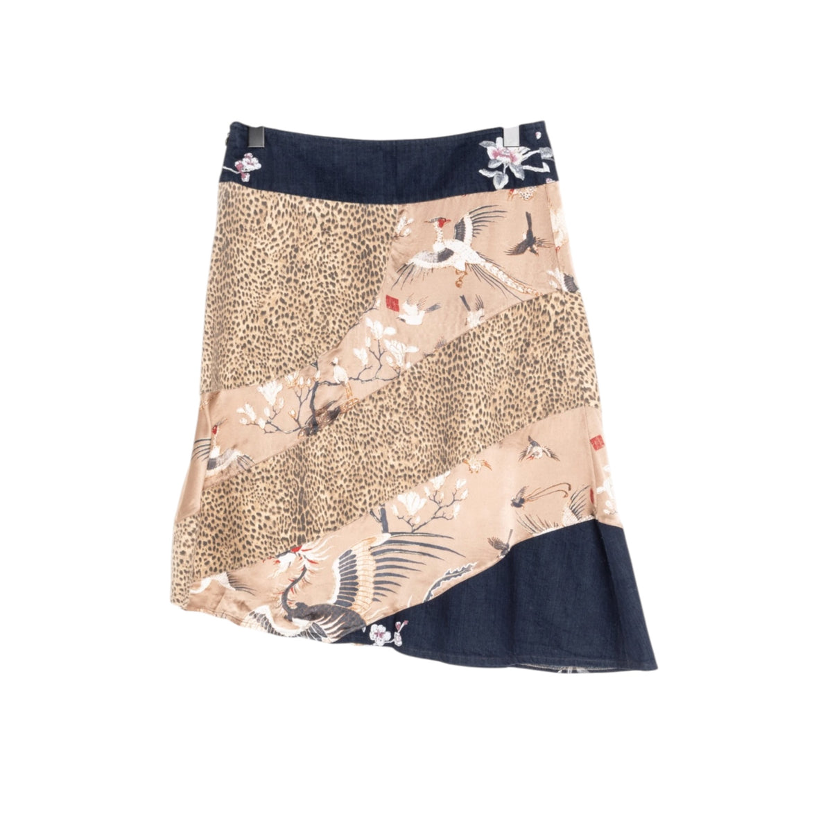 Vintage Cavalli Japanese inspired animal print skirt