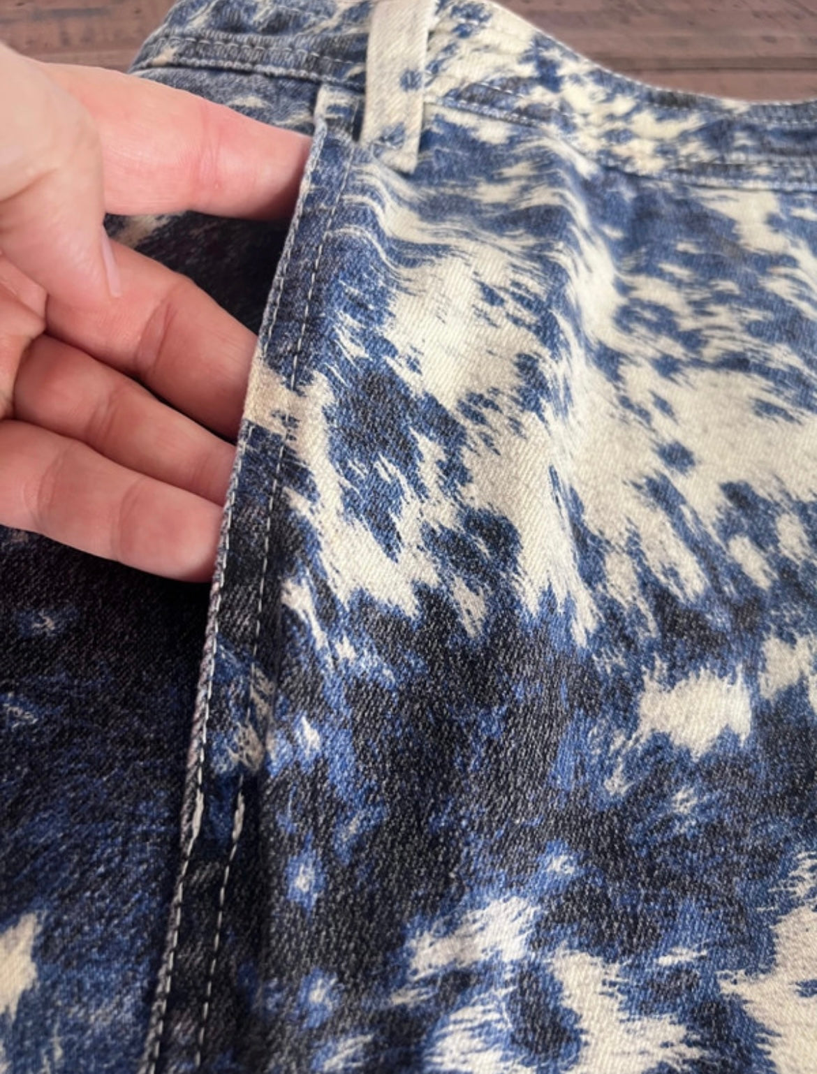 Roberto Cavalli AW1999 Horse print  Denim Mini Skirt