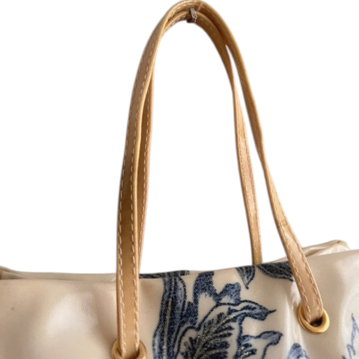 Vintage rare Roberto Cavalli floral and tattoo graphic viny /PVC tote bag SS2003