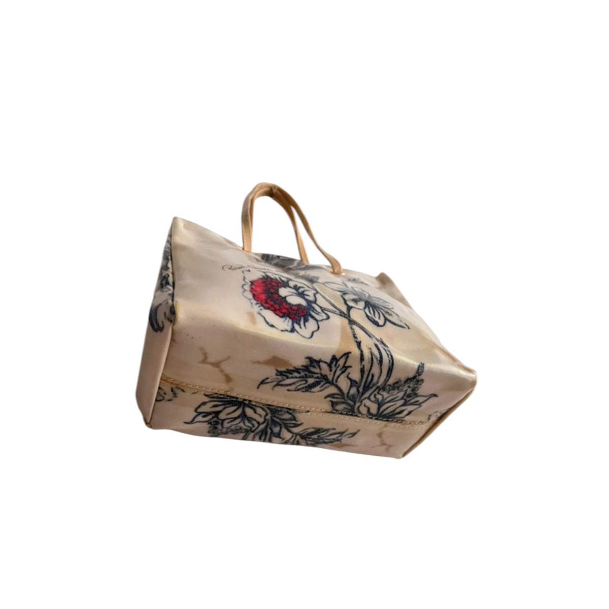 Vintage rare Roberto Cavalli floral and tattoo graphic viny /PVC tote bag SS2003