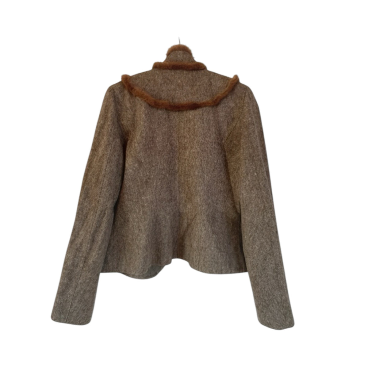 Vintage Mugler angora and rabbit fur blazer