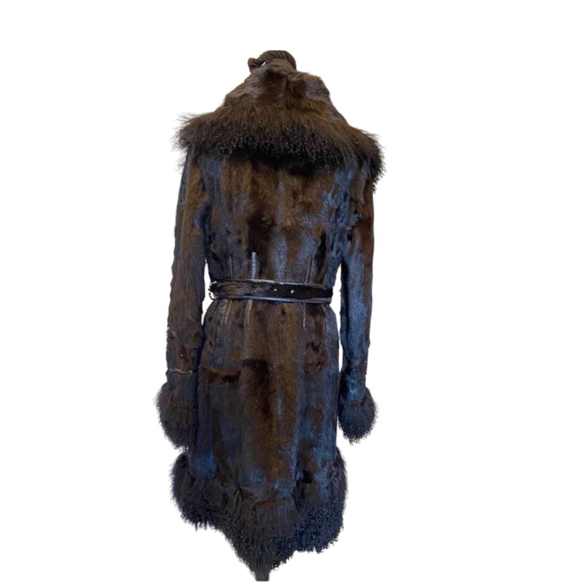 Vintage genuine fur rare maxi coat