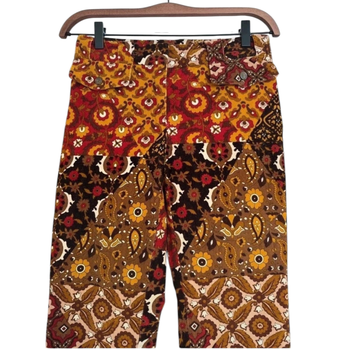 Vintage Dolce&Gabbana paisley cord pants