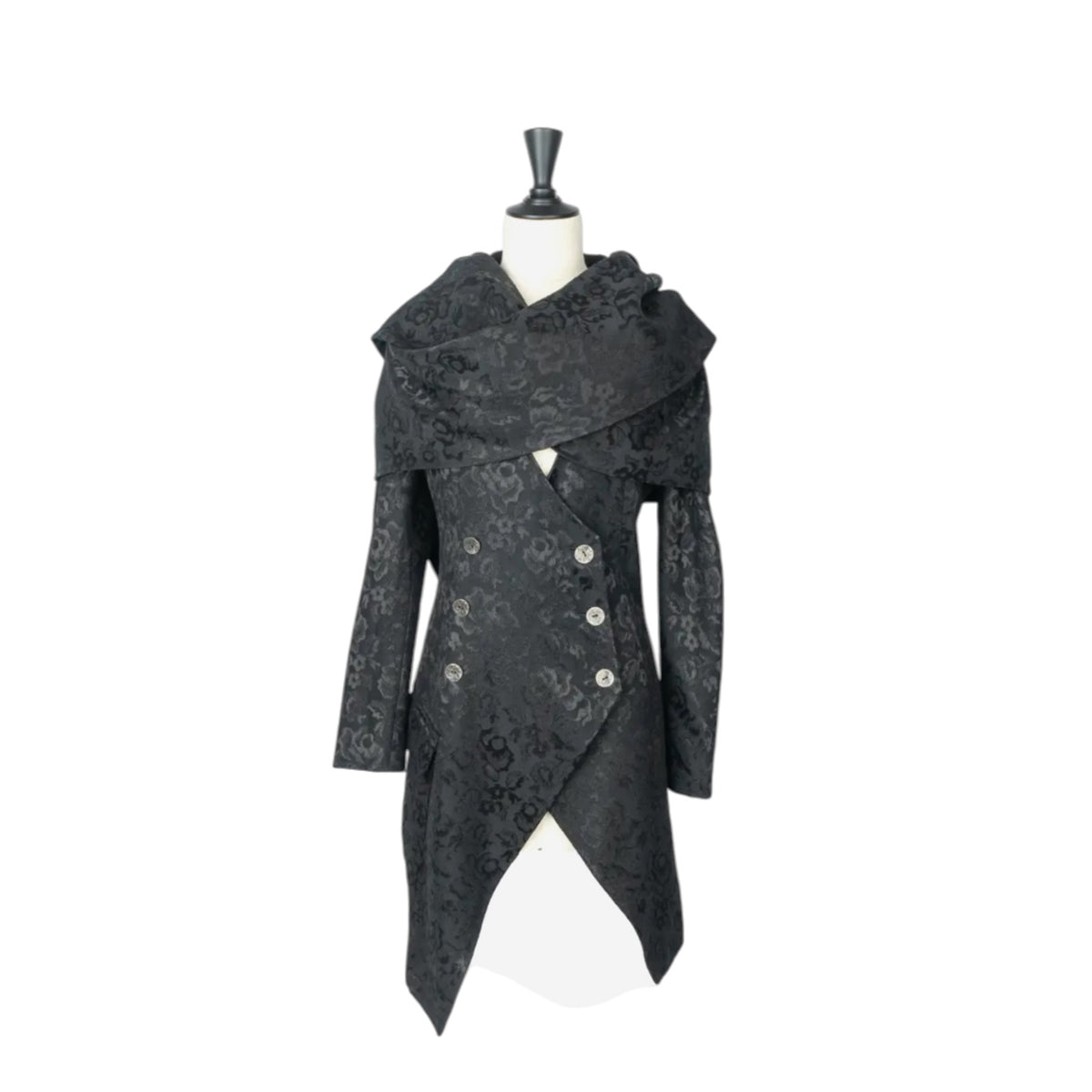 Christian Dior by John Galliano F/W 1998 rare black jacquard silk scarf jacket