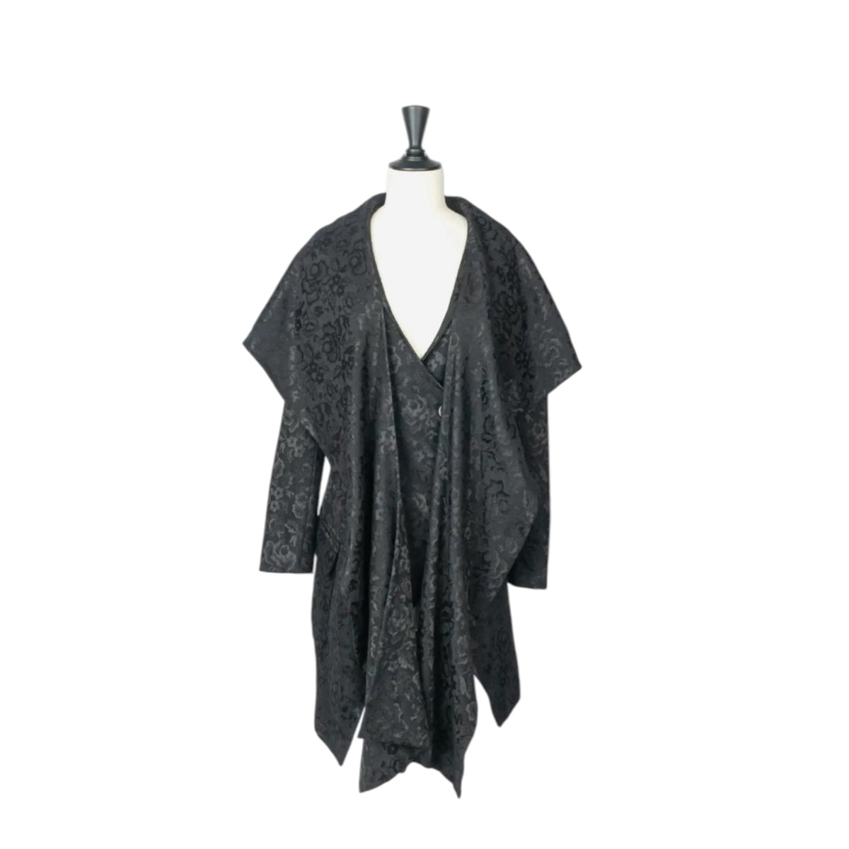 Christian Dior by John Galliano F/W 1998 rare black jacquard silk scarf jacket