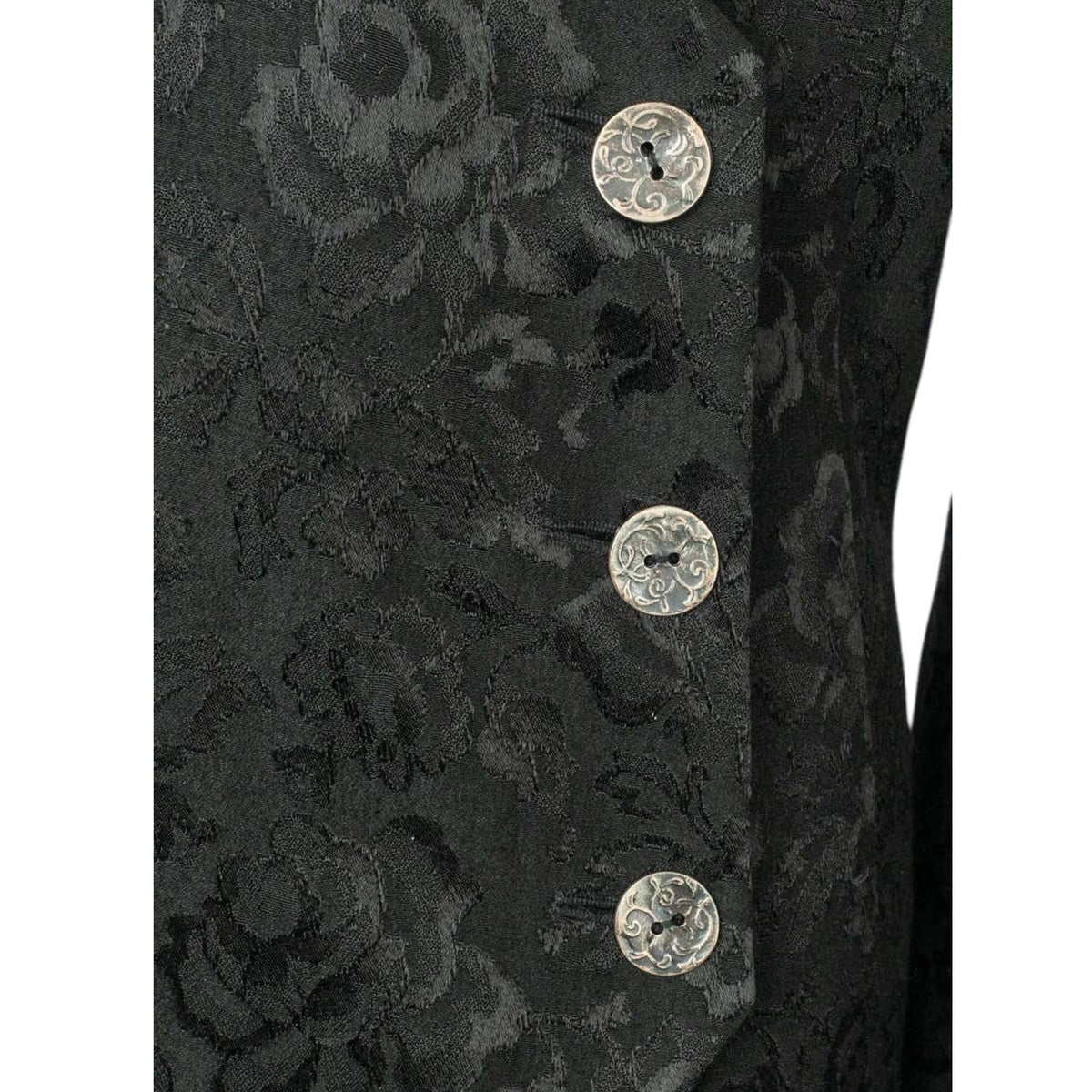 Christian Dior by John Galliano F/W 1998 rare black jacquard silk scarf jacket