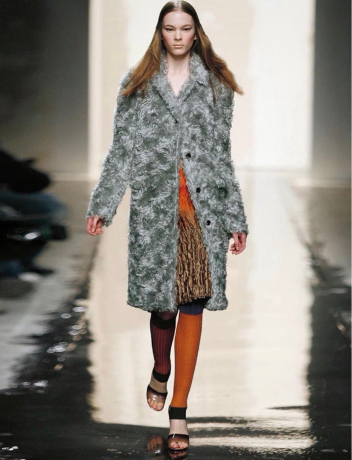 Prada FW2007 Teddy Runway Mohair Fur Coat by Miuccia Prada Vintage