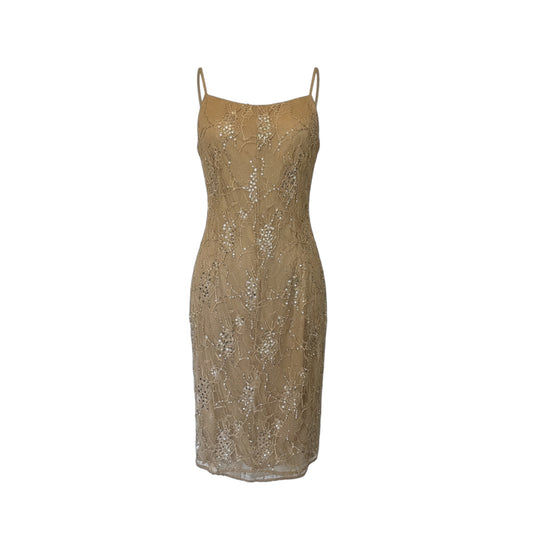 ANNA MOLINARI Embellished Evening Slip Dress open back